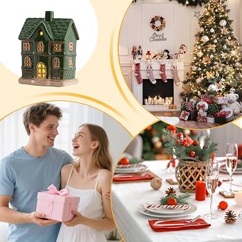 Keramik Haus In Weihnachtliche Tischdekorationen Online Kaufen