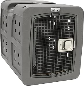 dakota283 Medium Kennel -Frame Door- Dark Granite