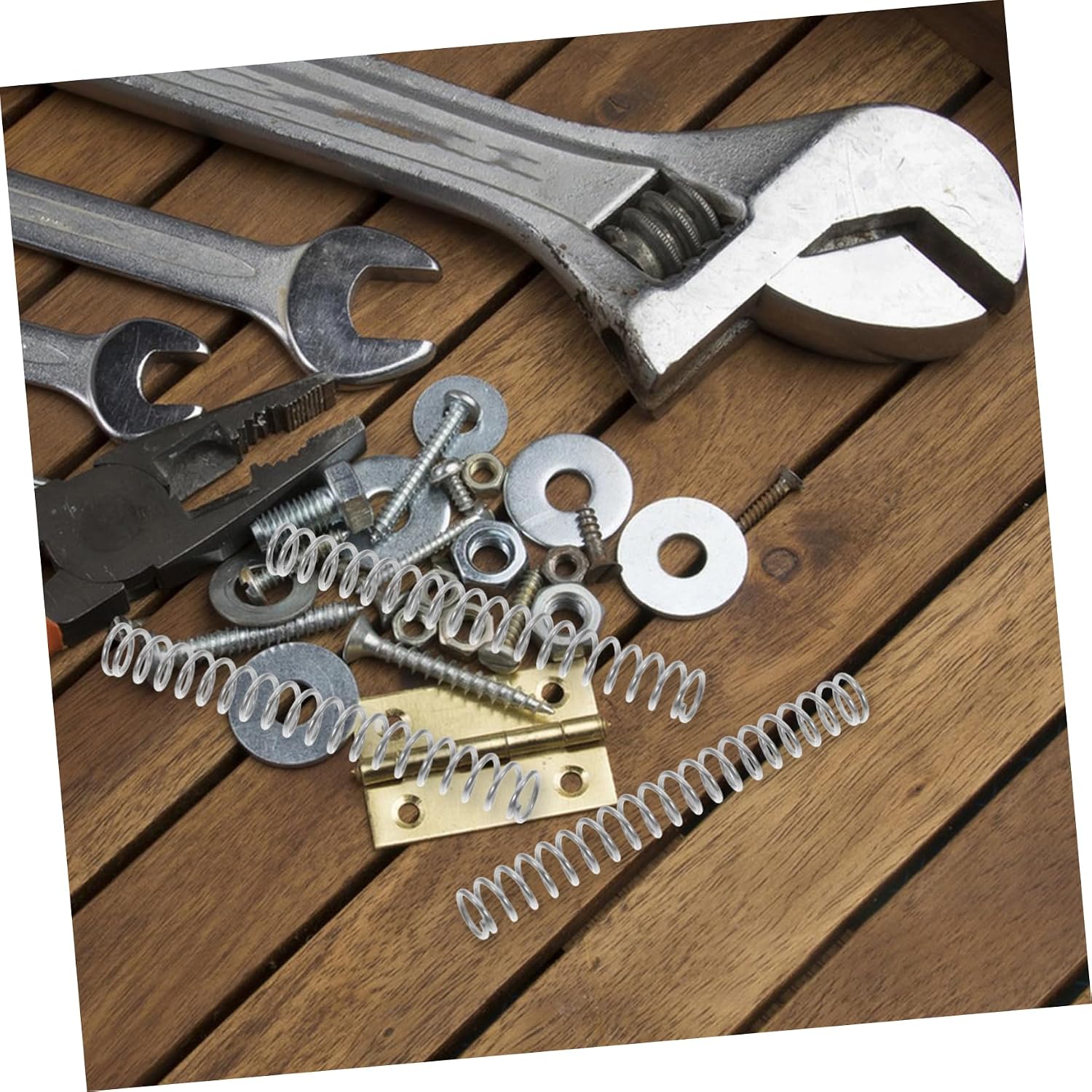 10pcs Stainless Steel Compression and Extension Springs Kit for Home and Shop Repair Projects Mechanical Springs for Furniture Screen Door Maintenance Wire Outer Height