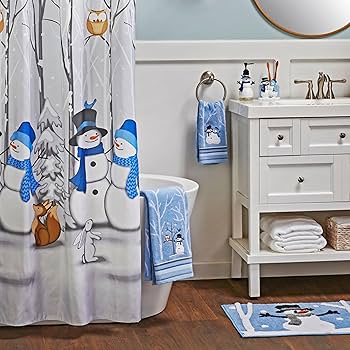 Amazon.com: SKL Home Christmas Winter Friends Snowman 100% Cotton