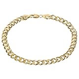 Gold Cuban Link Anklet Bracelet for Women Men, 7mm Wide 14K Gold / 18K Gold/White Gold Plated Diamond Cut Curb Chain Ankle Bracelets for Women Men 9 10 11 inches