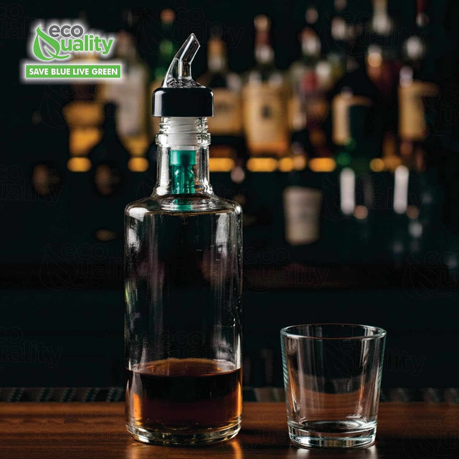[6 PACK] Measured Liquor Bottle Pourers 0.5 oz (15 mL) - Collared Automatic Measured Bottle Pourer - No Cracks, No Leaks, Bar Spouts, Quick Shot, Spirit, Wine, Bar Cocktail Dispenser