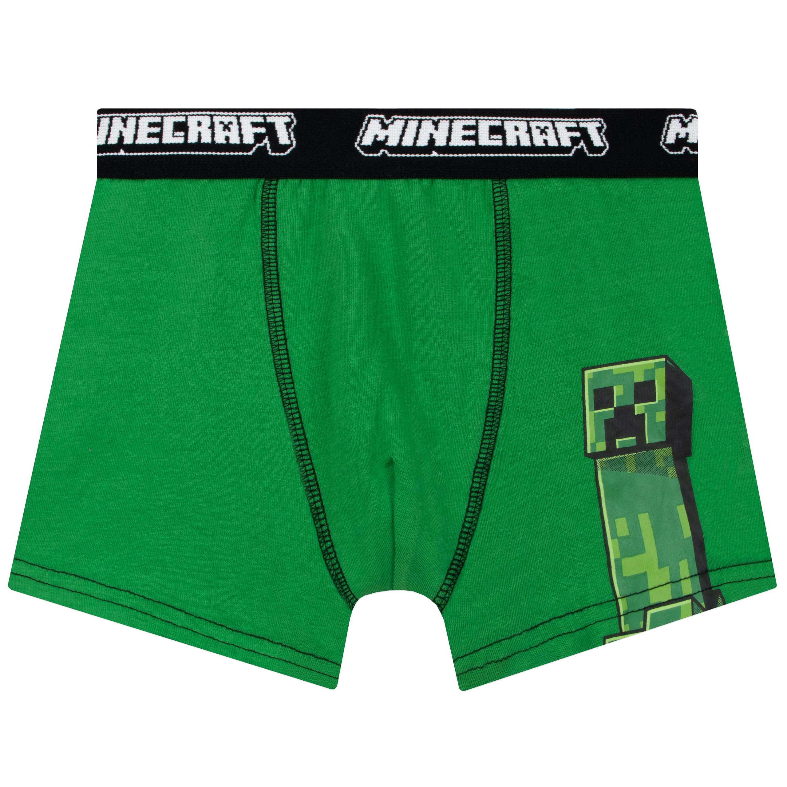 MINECRAFT Boxer Bambino Pacco da 3, Mutande Bambino di Creeper, Boxer Ragazzo Gaming