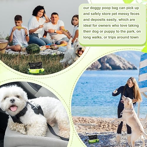 Miniatura 6 de Sherr 60 bolsas para excrementos de perro, 12000 bolsas de basura sin perfume para perros, a prueba de fugas, bolsas de plástico gruesas para el