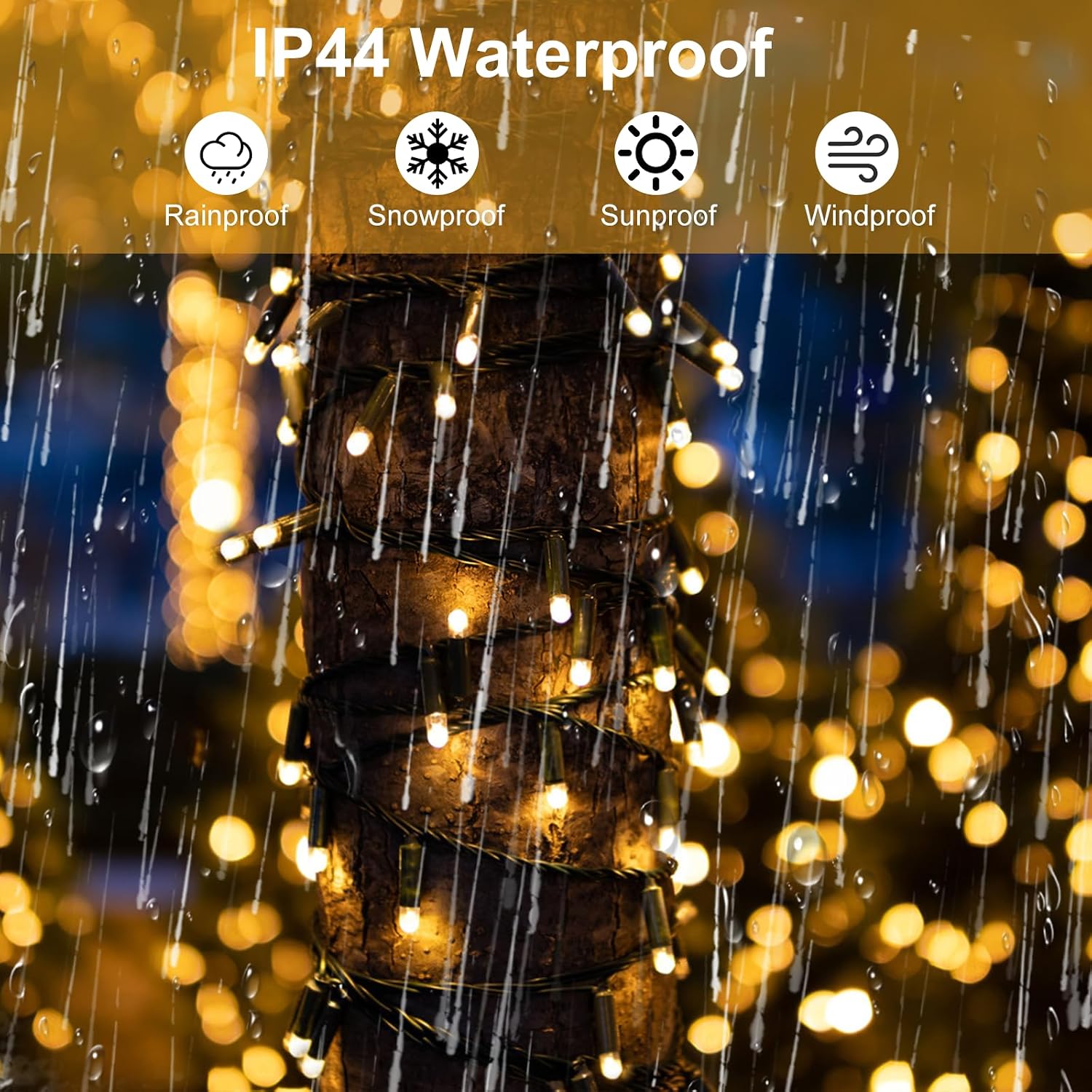 Outdoor Christmas Lights 328FT 800 LED String Lights 8 Modes with Remote Timer Fairy Lights Plug-in, Waterproof Christmas Outdoor Lights for Yard Patio Home Party Christmas Decorations