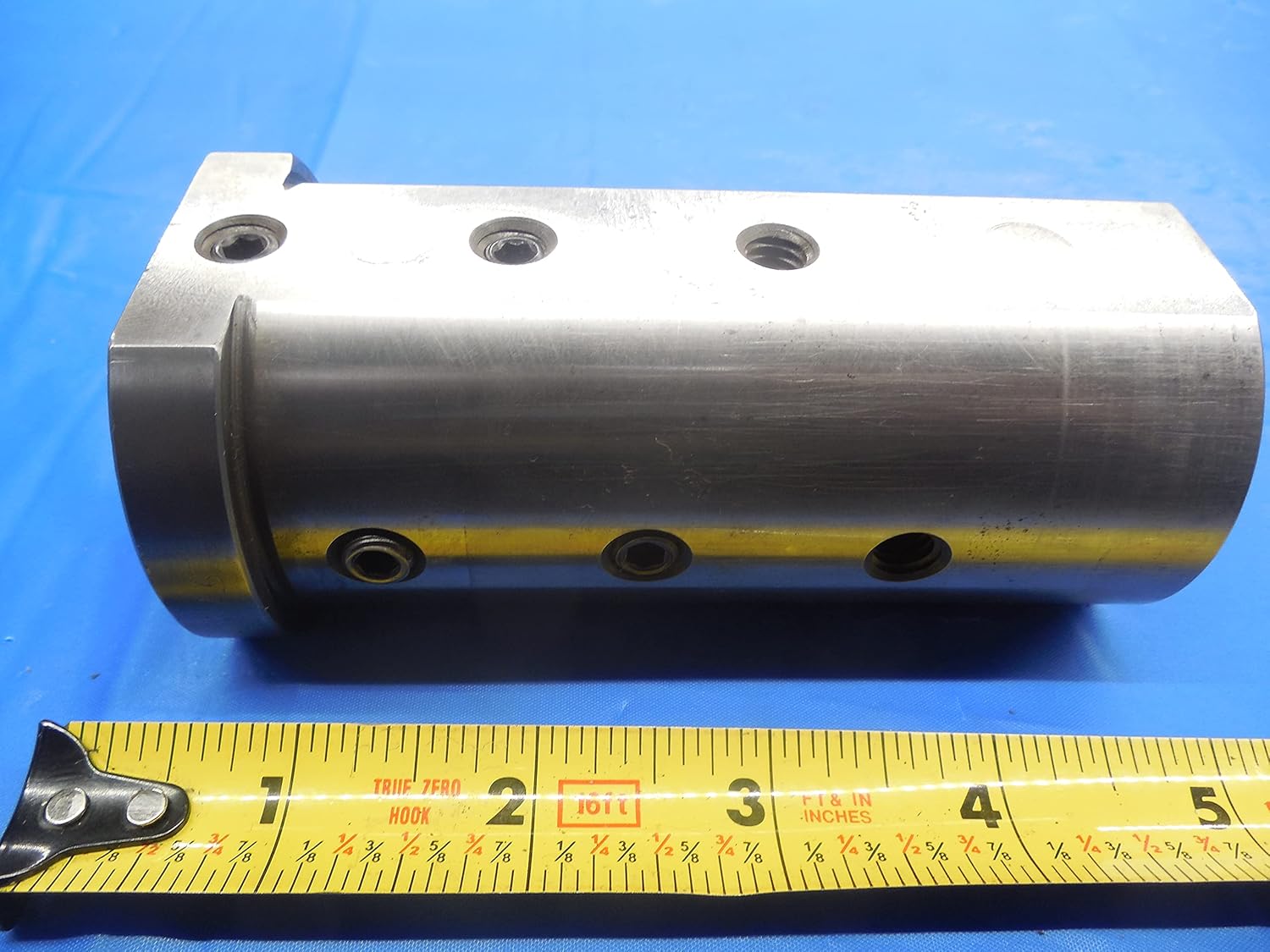 3/8 I.D. X 2" O.D. Lathe Bushing 5/16-18 Set Screw Tool Holder Adapter Sleeve - MS1884LI