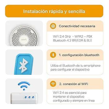 Radoff Sense Black Limited Edition - Monitor Qualità Aria Con Rilevatore Radon, CO2, COV, PM - Compatibile Alexa - Foto 8