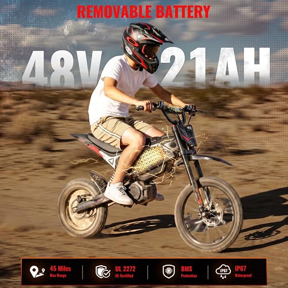 GTX1 Electric Dirt Bike for Teens Youth, 4000W E-Moto