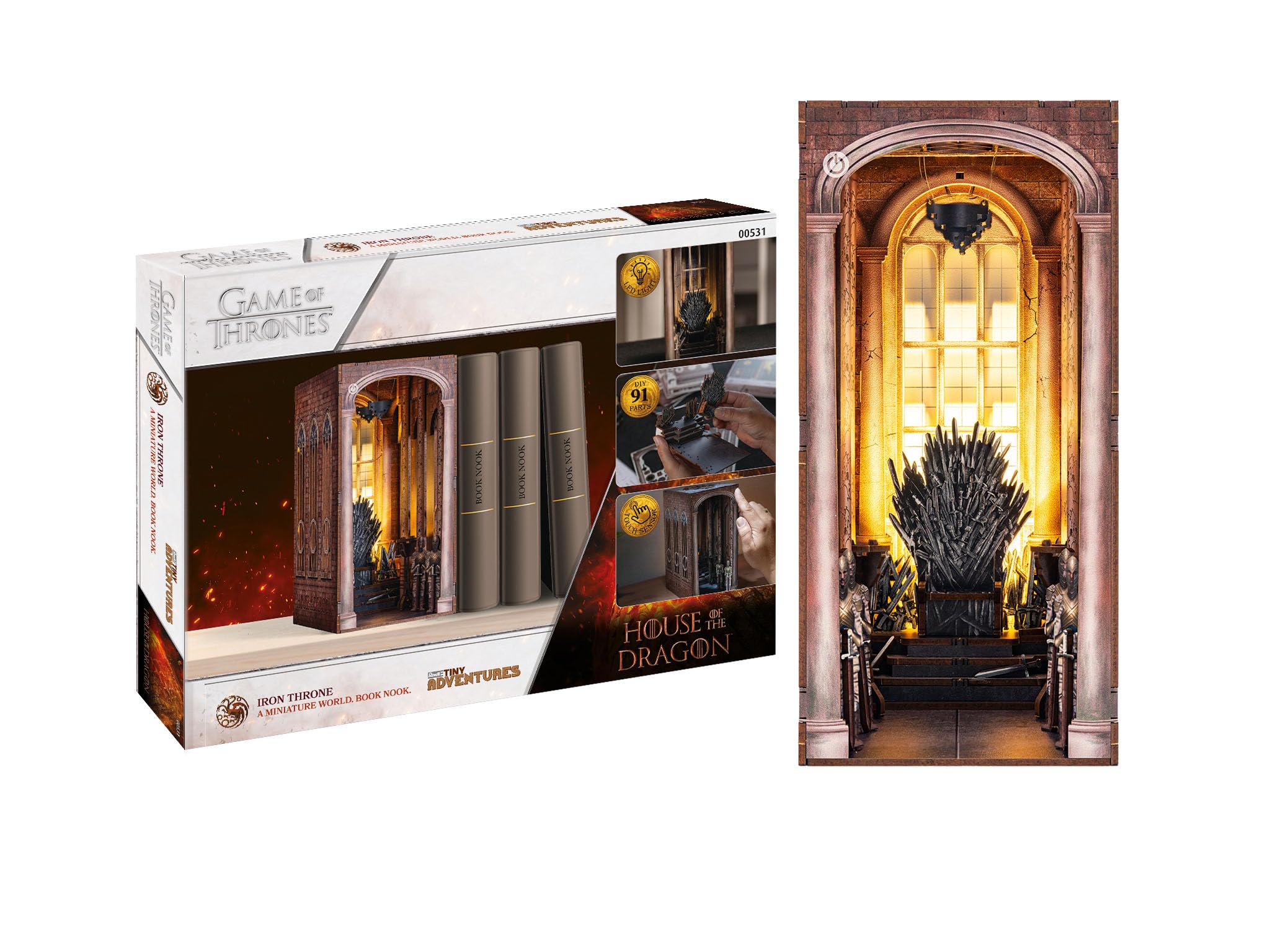 Revell 00531 House of the Dragon: The Iron Throne Tiny Adventures Book Nook