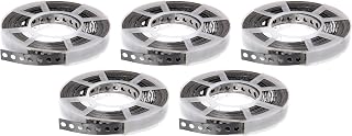 Alberts 851910 Lochband | mit oder ohne Abrollkasette | Edelstahl | Breite 17 mm | Länge 10 m | 5er Set