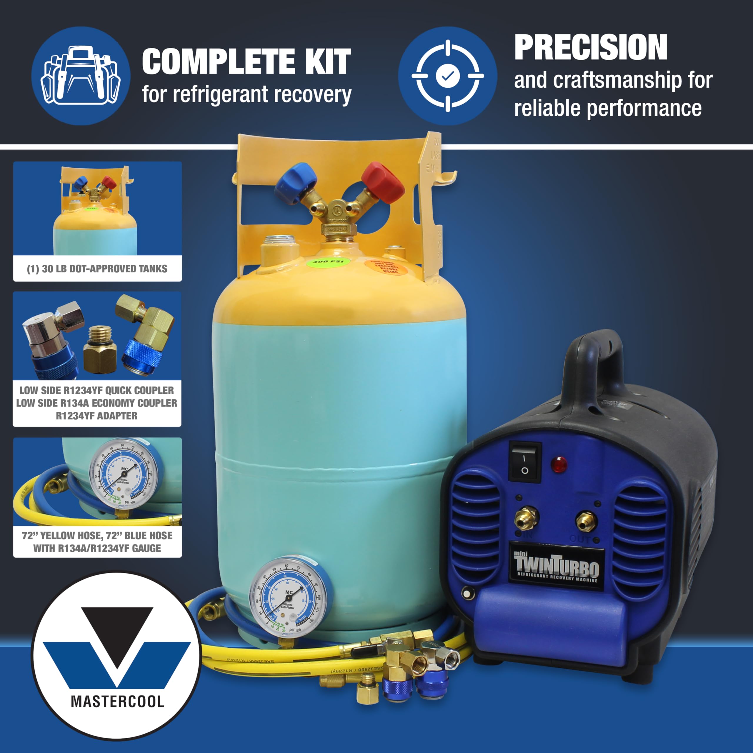 Amazon.com: Mastercool 69400-CON Refrigerant Recovery Machine