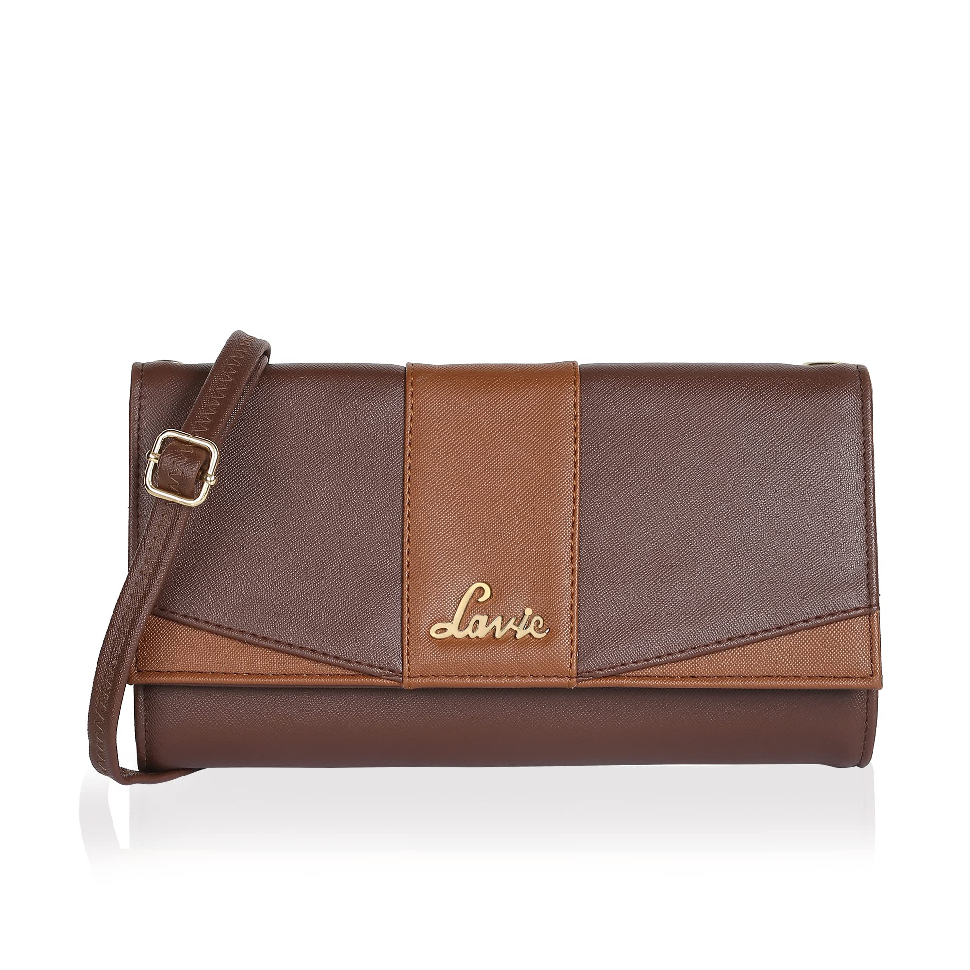 Lavie Hilite Duo Womens Sling bag (Brown) (B0BLYQFX8K) Amazon Price History, Amazon Price Tracker