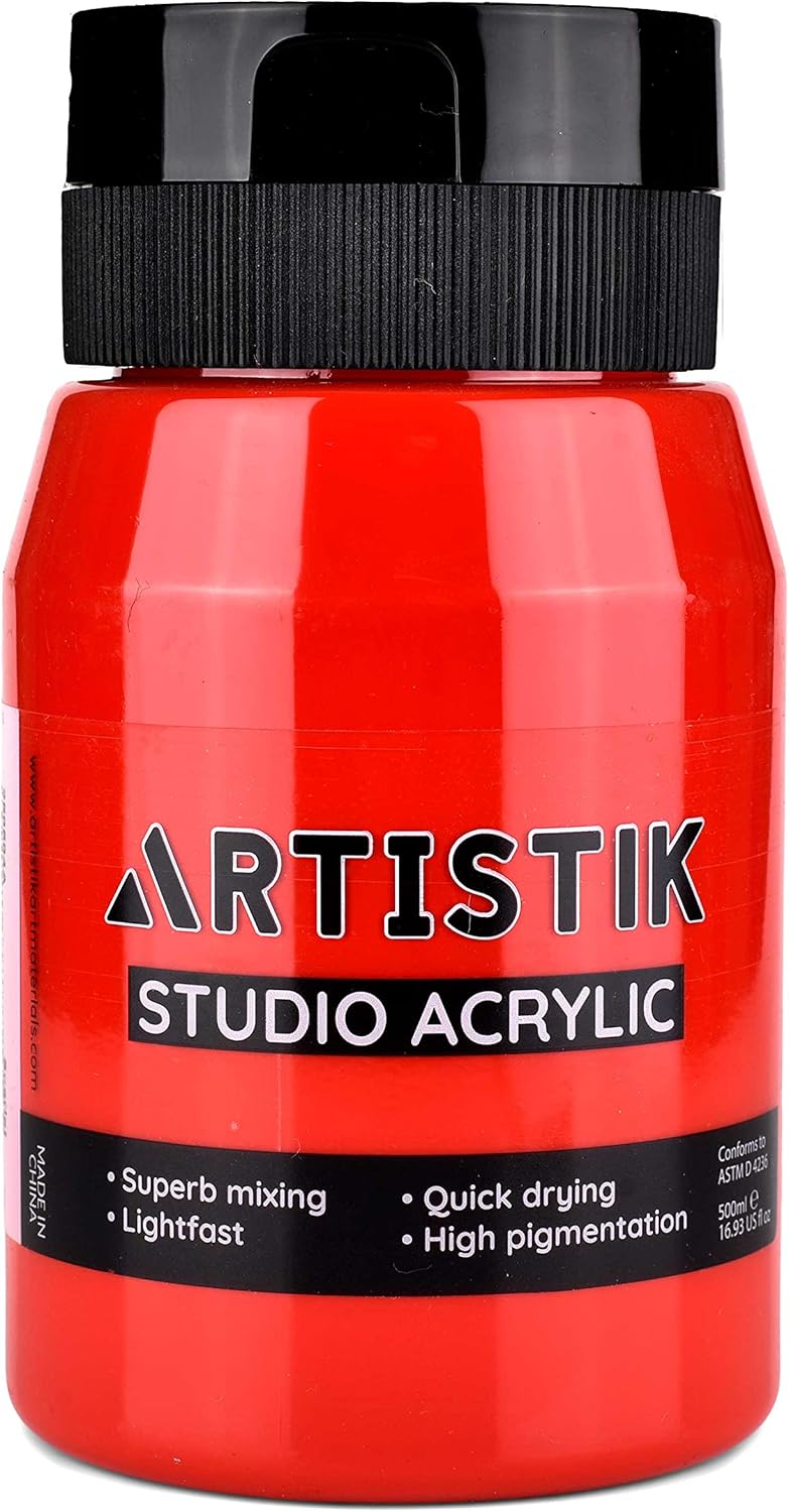 ARTISTIK Acrylic Paint 500 ml Tub Acrylic Paints with High Pigment and LongLasting Brilliant