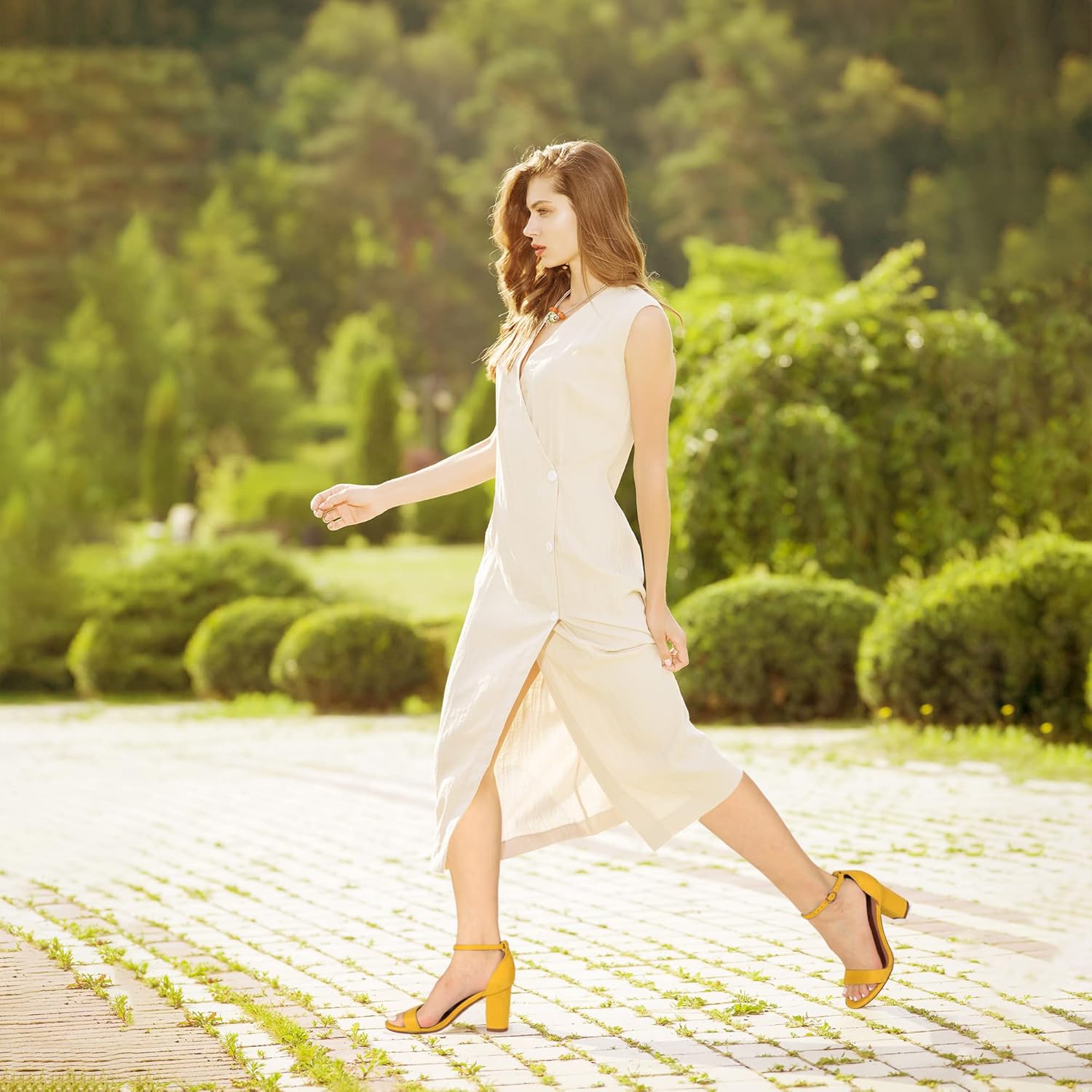 IDIFU Women's 3 Inch Heel Sandals for Women - Image 6