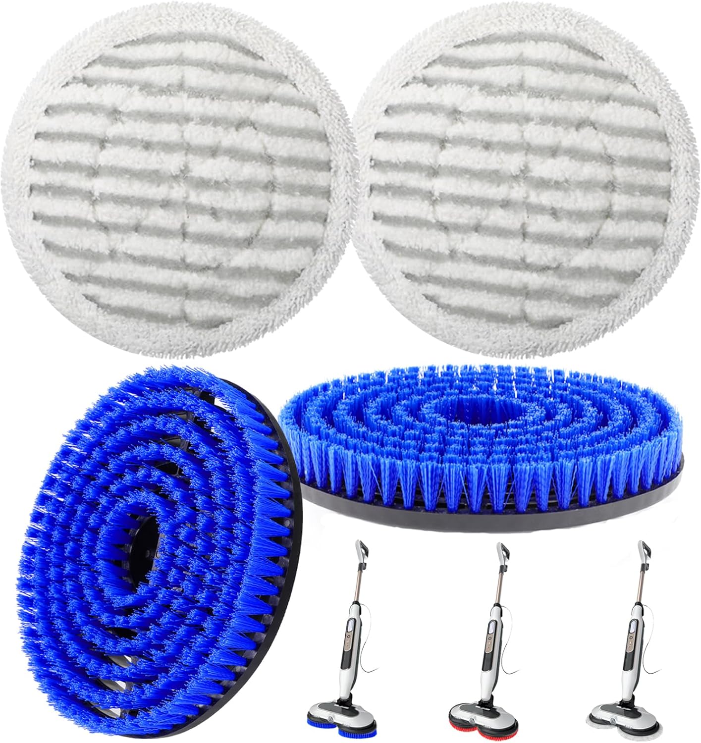 S8201 Steam Mop Pads Replacement Brush for Shark Steam Mop Replacement Pads for Shark S8002BRN S8001 S7001 S7201 S7000AMZ S7000 S7005 S7020 (Bule)