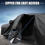 X AUTOHAUX Car Cover for Mini Cooper 2DR 2002-2021 210D-PU Outdoor Full Car Cover All Weather with Door Zipper