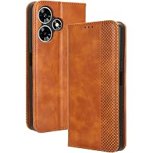 Case Compatible with Infinix Hot 30i, PU Leather flip Cover Compatible with Infinix Hot 30i NFC X669 Phone Case Brown