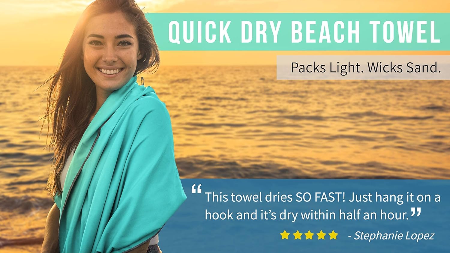 Youphoria Outdoors Traveling Fast Drying Lightweight Camping Towels - 3 Pack : Sports & Outdoors