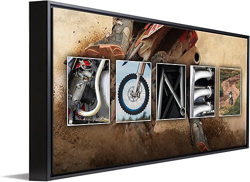 Vista 69 de Personal Prints Impresión artística con nombre personalizado de motocicleta Regalo personalizado para Harley Davidson o motorista Bloque