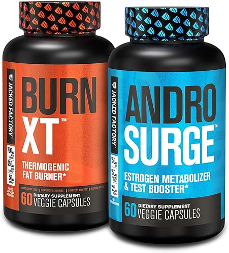 Burn-XT - Quemador de grasa termogénico - Supresor del apetito para pérdida de peso y bloqueador de estrógenos androsurge para hombres - Potenciador