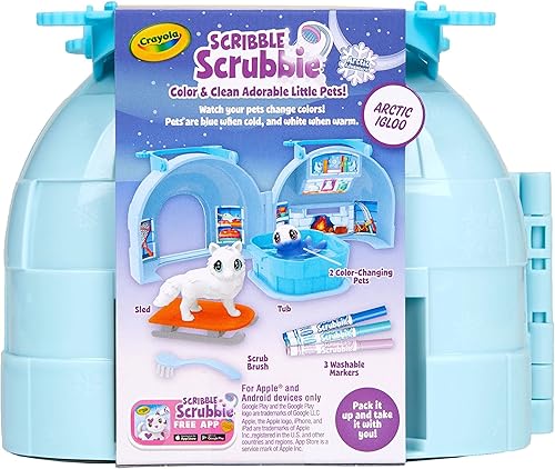 Miniatura 6 de Scribble Scrubbie Pets Arctic Igloo, Color Change Pets & Storage Case, Gift for Girls & Boys