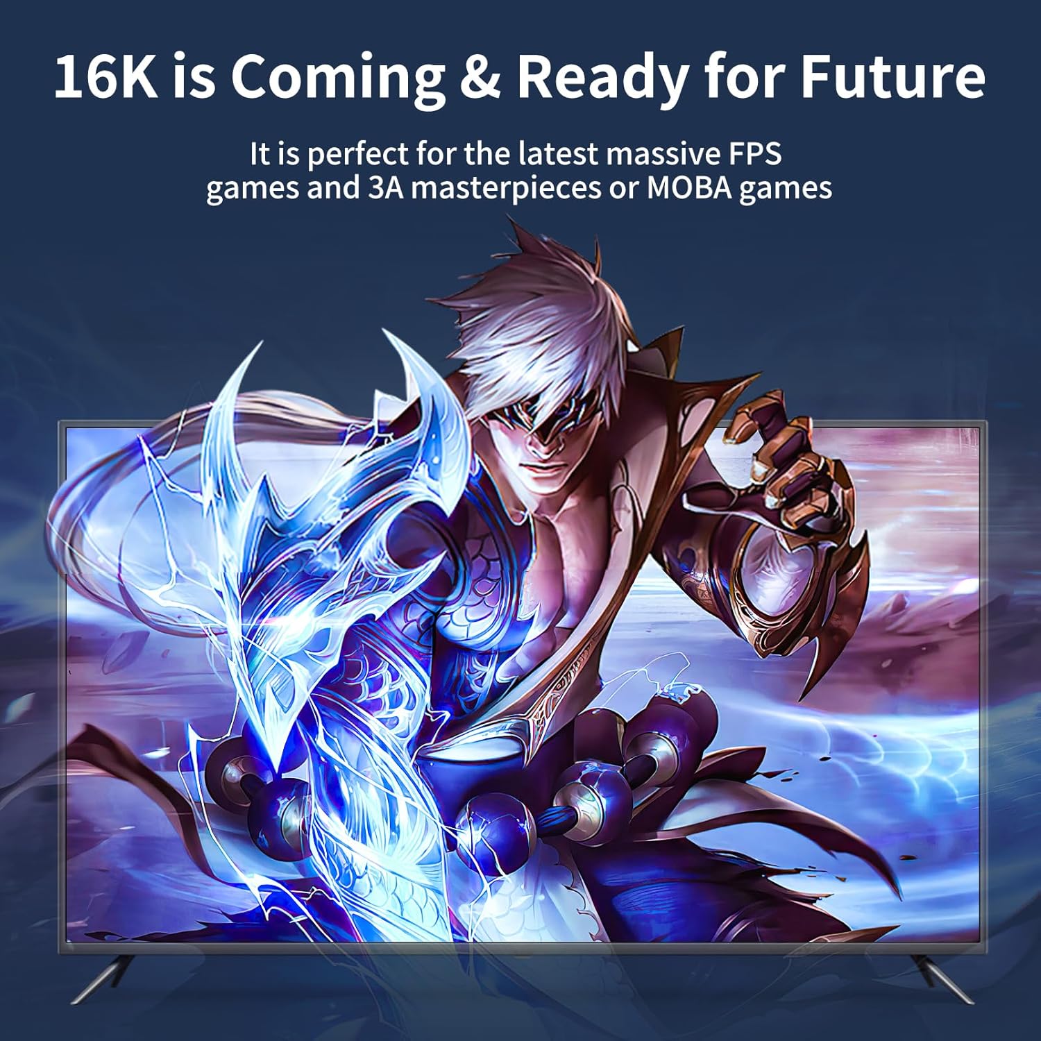 Fiber Optic DisplayPort Cable 2.1 75ft, 16K Fiber DisplayPort 2.0 Cable Supports 54Gbps, 16K@60Hz, 8K@120Hz, 4K@240Hz 165Hz 144Hz, 2K@360Hz, DSC 1.2a Display Port 2.1 Cord for Gaming Monitor