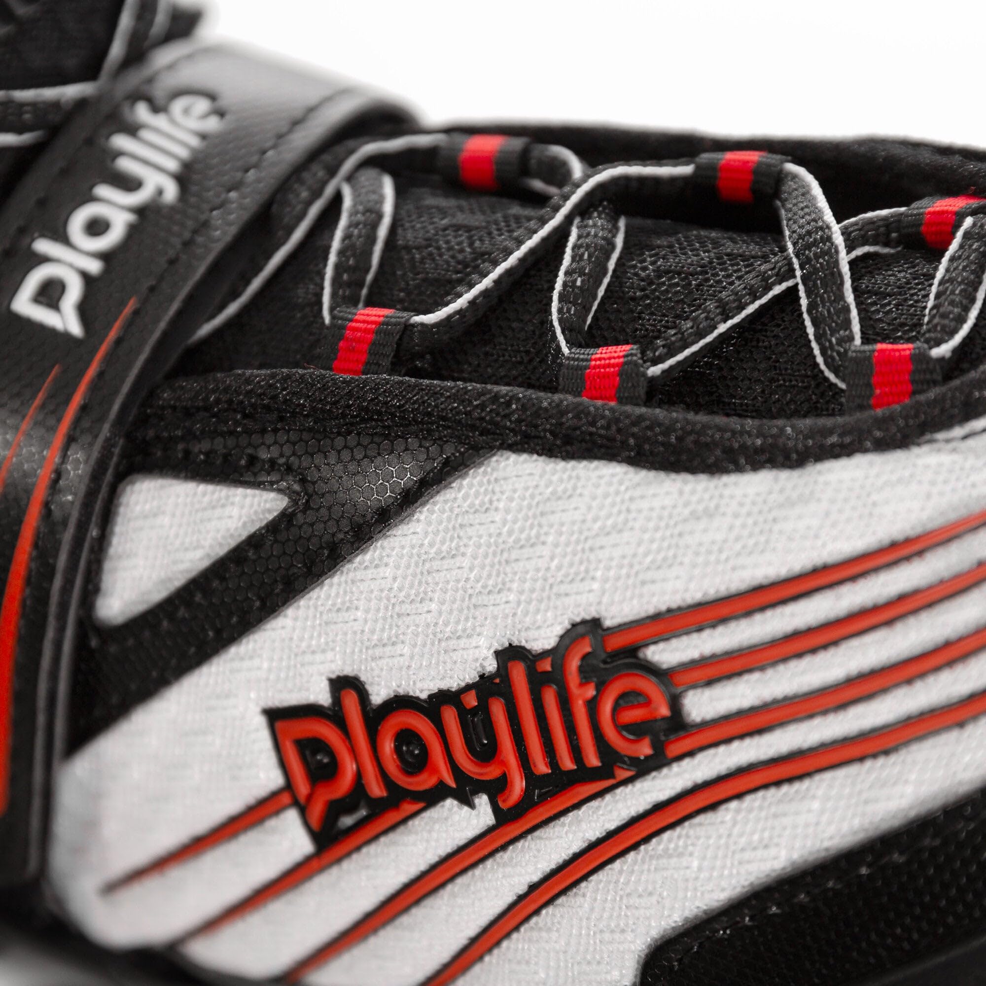 Playlife Patines en línea Flyte Black 84, negro/blanco, unisex, para hombre y mujer, ruedas de 84 mm/82 A, rodamientos ABEC 7, n.º 880267
