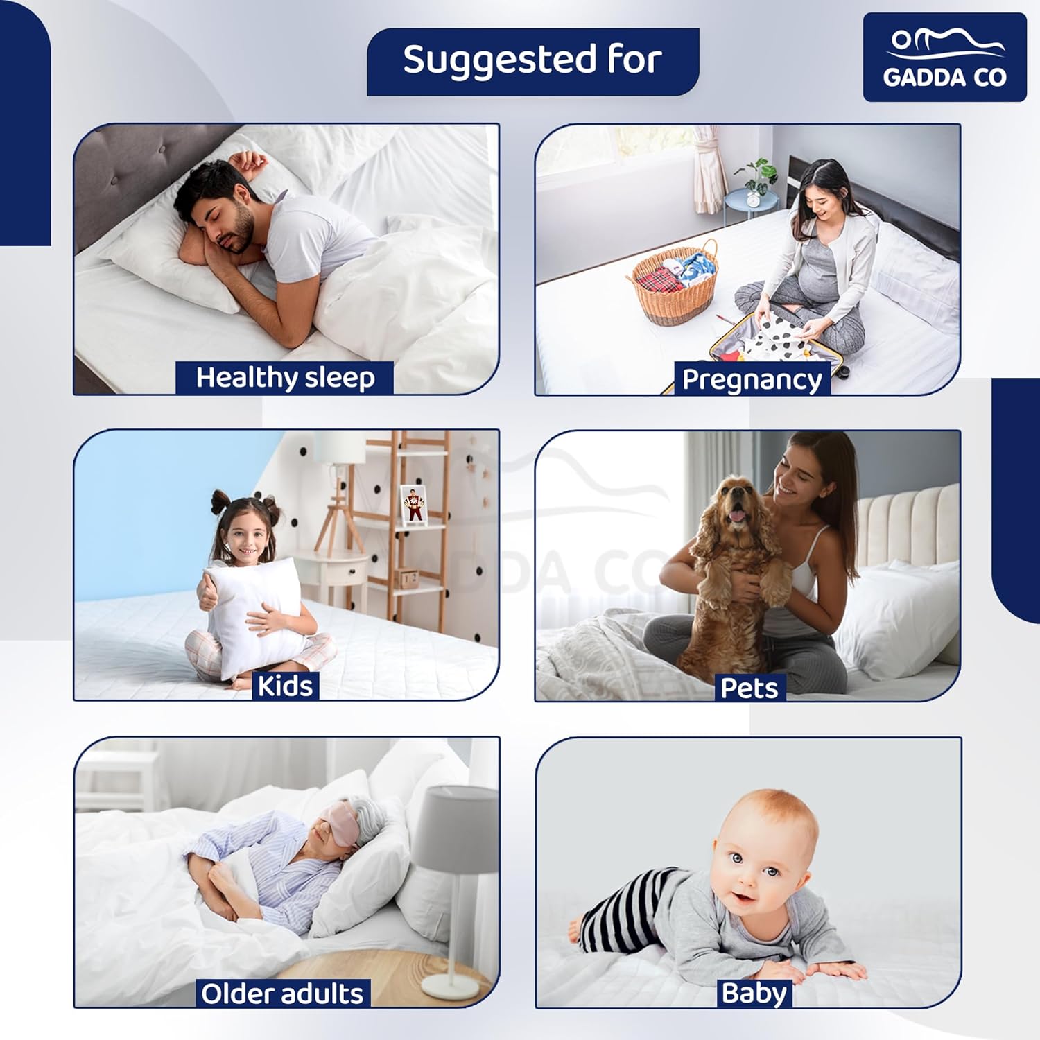 GADDA CO Mattress Protector Waterproof Cotton Terry Ultra Soft | Breathable Hypoallergenic Mattress Cover Twin/Twin Size 78 x 48 inches (5-10 Inch Skirting Board) Coffee