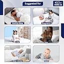 GADDA CO 100% Waterproof Mattress Protector for Single Bed | 360° Elastic Fitted Cotton Feel Terry Bed Cover | Dust & Mite Resistant Single Bed Mattress Protector | 72x36 inch (6x3 ft), Blue gallery image