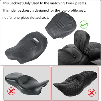 FOVPLUE Rider Backrest fits for Harley Touring CVO Road Glide Road King