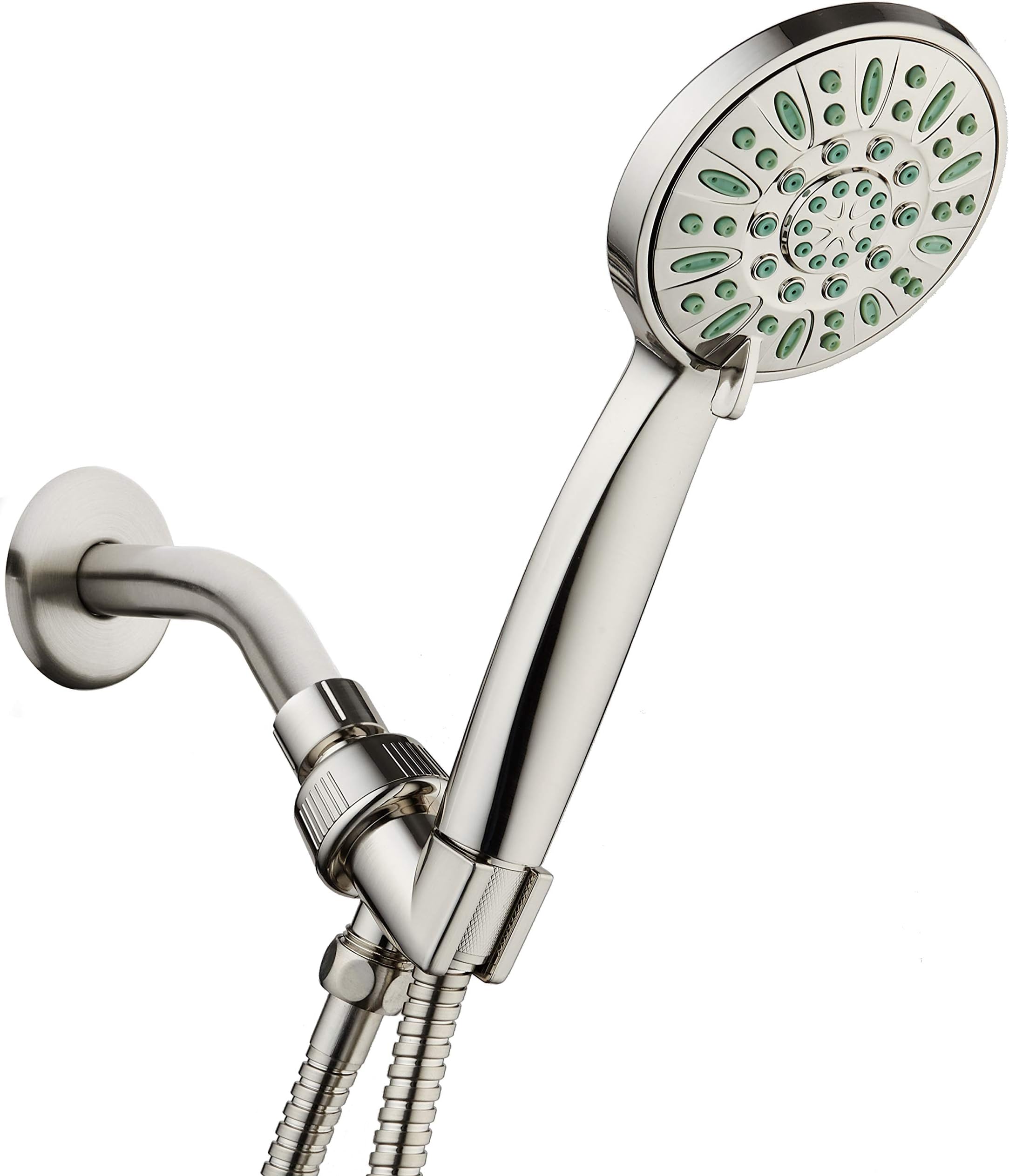 AquaDance Antimicrobial/AntiClog HighPressure 6setting Hand Shower