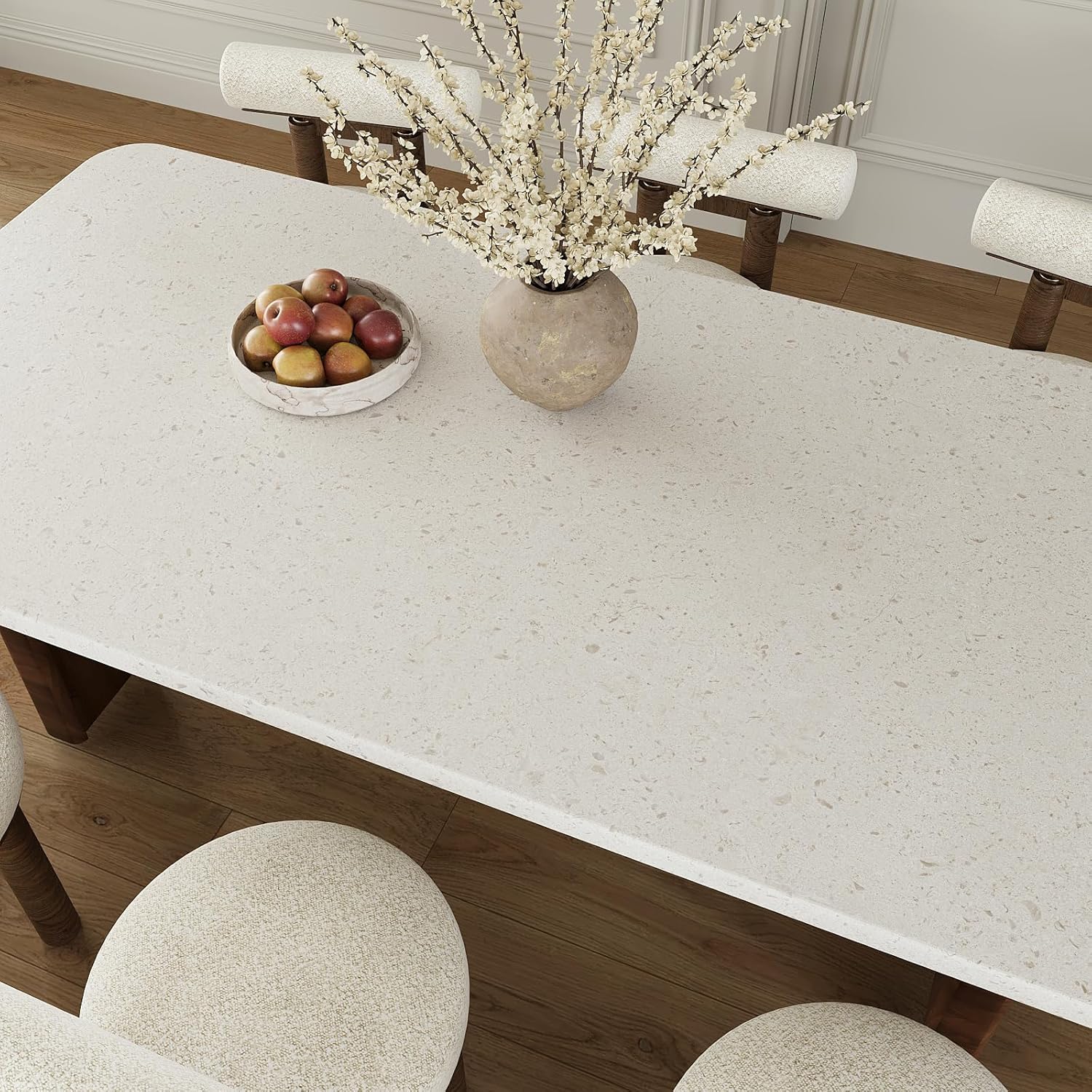 VEELIKE Off White Flecked Granite Contact Paper for Countertops Peel and Stick Waterproof Marble Contact Paper 15.7''x118'' Self Adhesive Vinyl Countertop Wallpaper for Bathroom Kitchen Counter Top