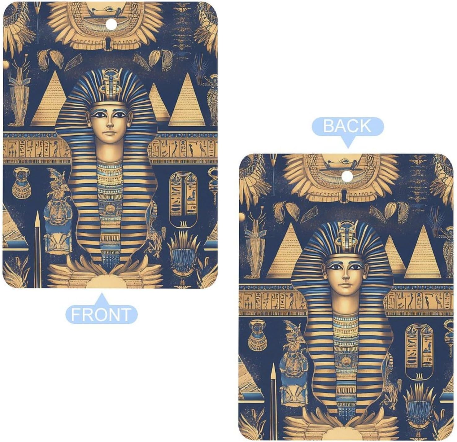 Egyptian Tradition Pattern Car Air Freshener Hanging Car Scent Cards Decor Interior Accessories
