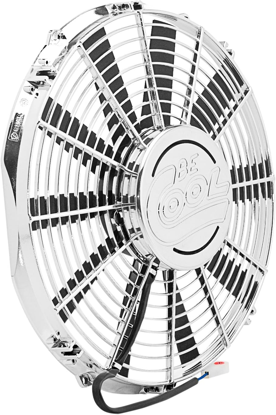 Be Cool 75110 Show & Go 12" Chrome Puller Fan with Billet Cover
