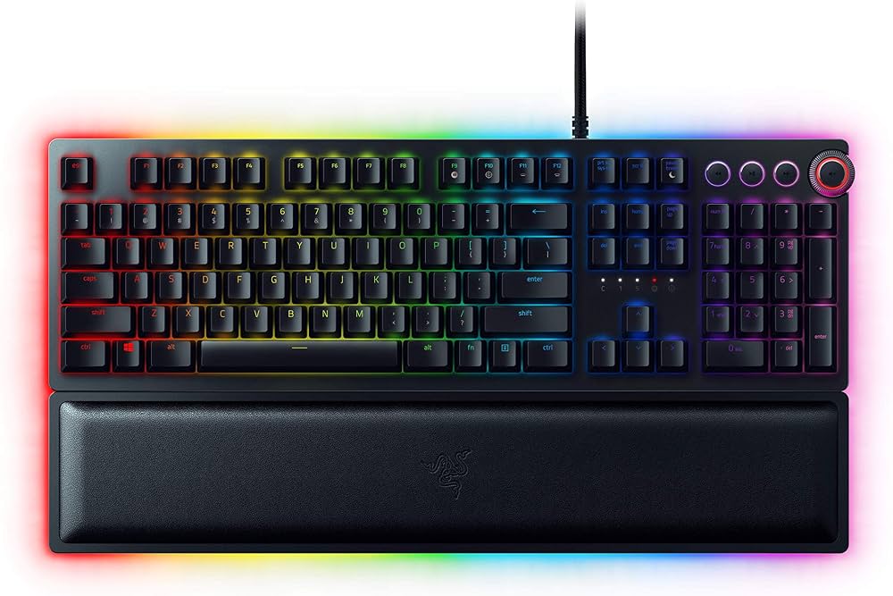 Razer Huntsman Elite Optical Gaming Keyboard with Wrist Rest US