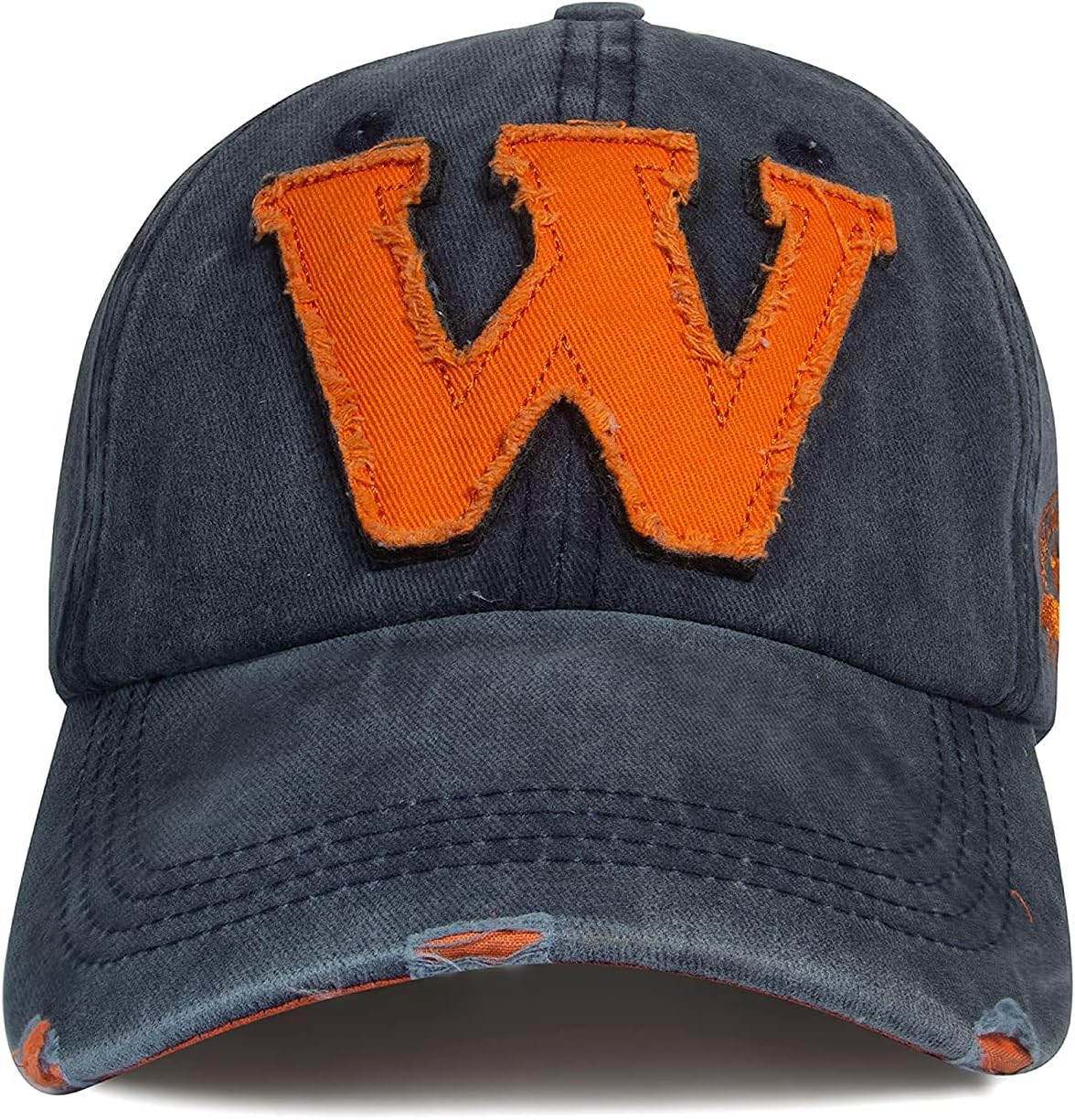 Denim W Unisex Caps Vintage Adjustable Baseball Cap for Men Women