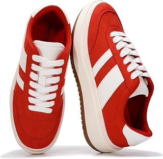 Platform Sneakers for Women - Lightweight Memory Foam Insole Womens Sneakers - Non-Slip Fashion Sneakers for Women Footwear - Women's Fashion Platform Shoes (Nita)