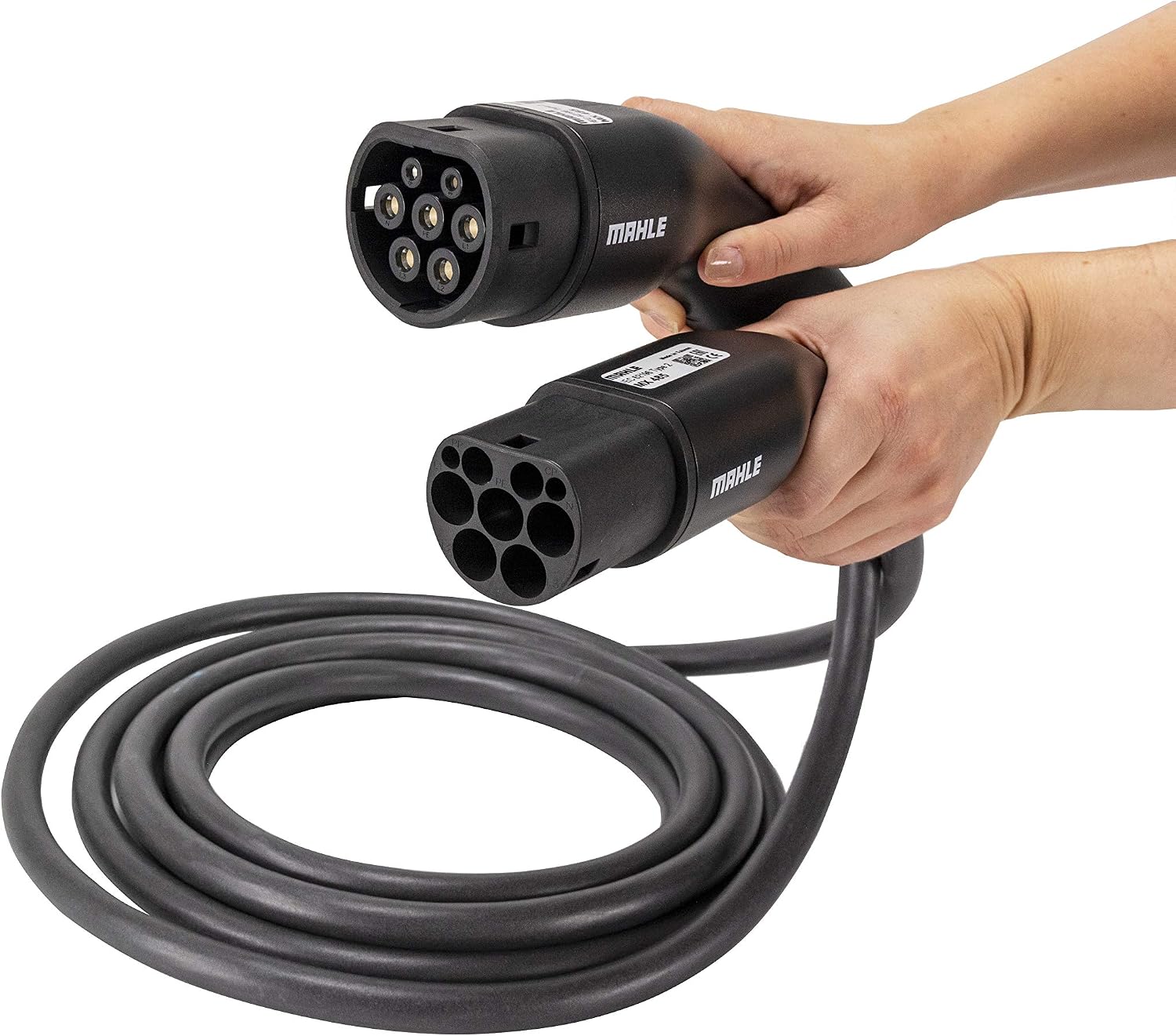 Câble de chargement EV Type 2 – vue détaillée du câble et de l’emballage
