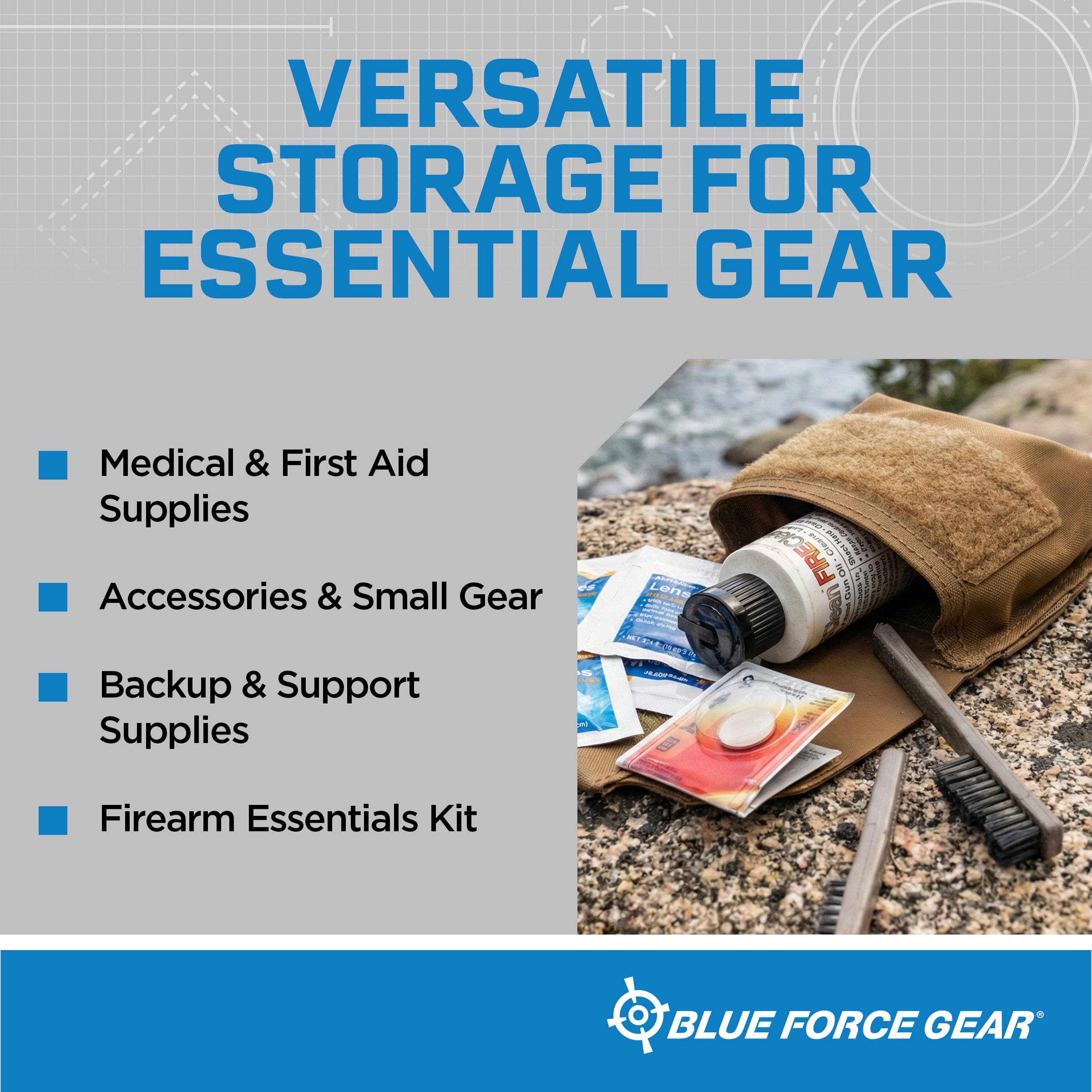 Blue Force Gear Boo Boo Pouch – Utility MOLLE Medizinische Tasche, leichter Tourniquet-Halter – leicht zugängliche Boo Boo Tasche – 2,5 x 10,2 x 10,2 cm