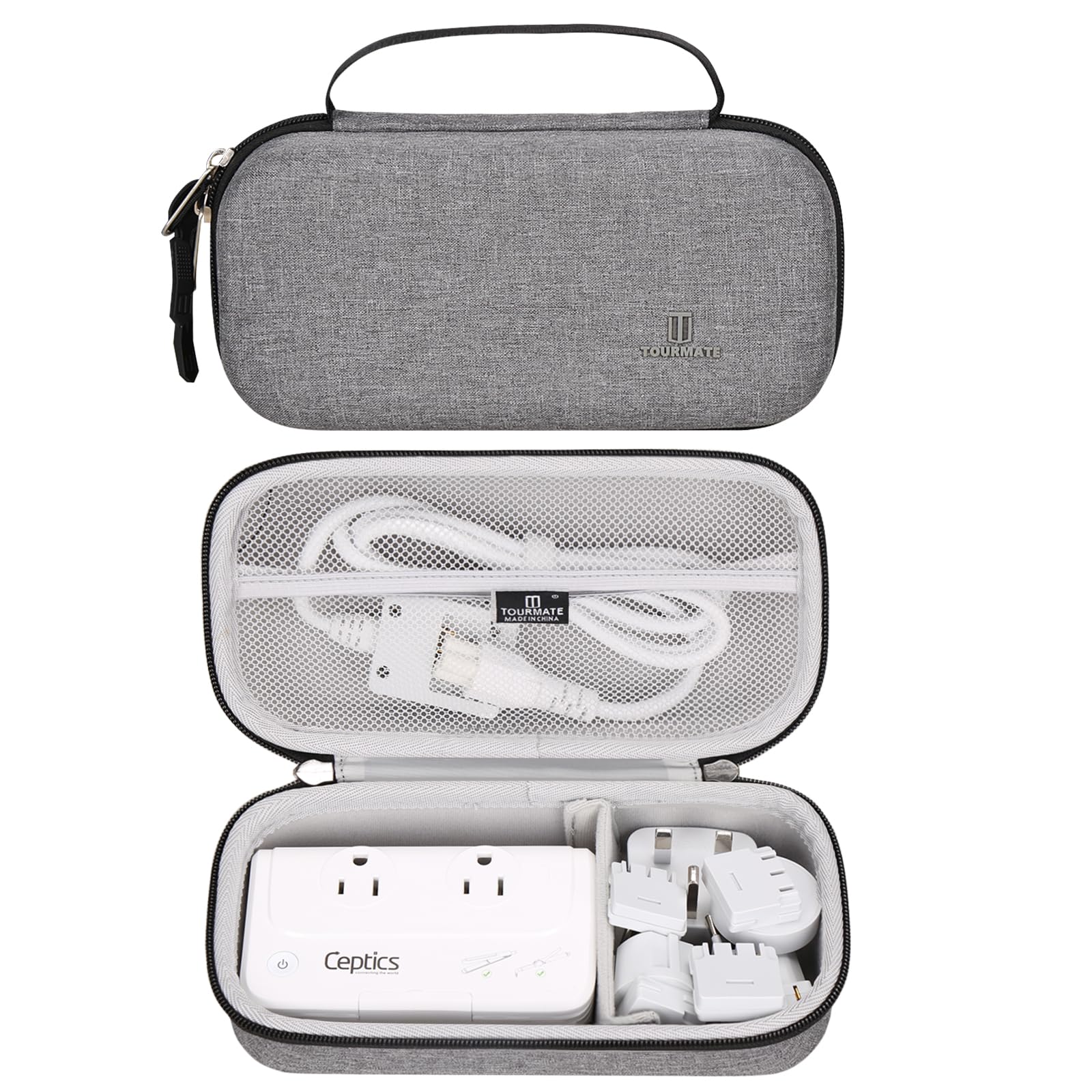 Tourmate Hard Case for Ceptics Travel Voltage Converter 220V to 110V Converter Power (Case Only)