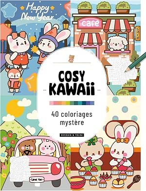 Cosy Kawaii – 40 coloriages mystère