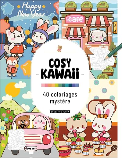 Cosy Kawaii – 40 coloriages mystère