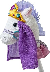 Mary Meyer Hobby Horse Toy Fancy Prancer Stick Horses, 33-Inches Tall, Princess Pony