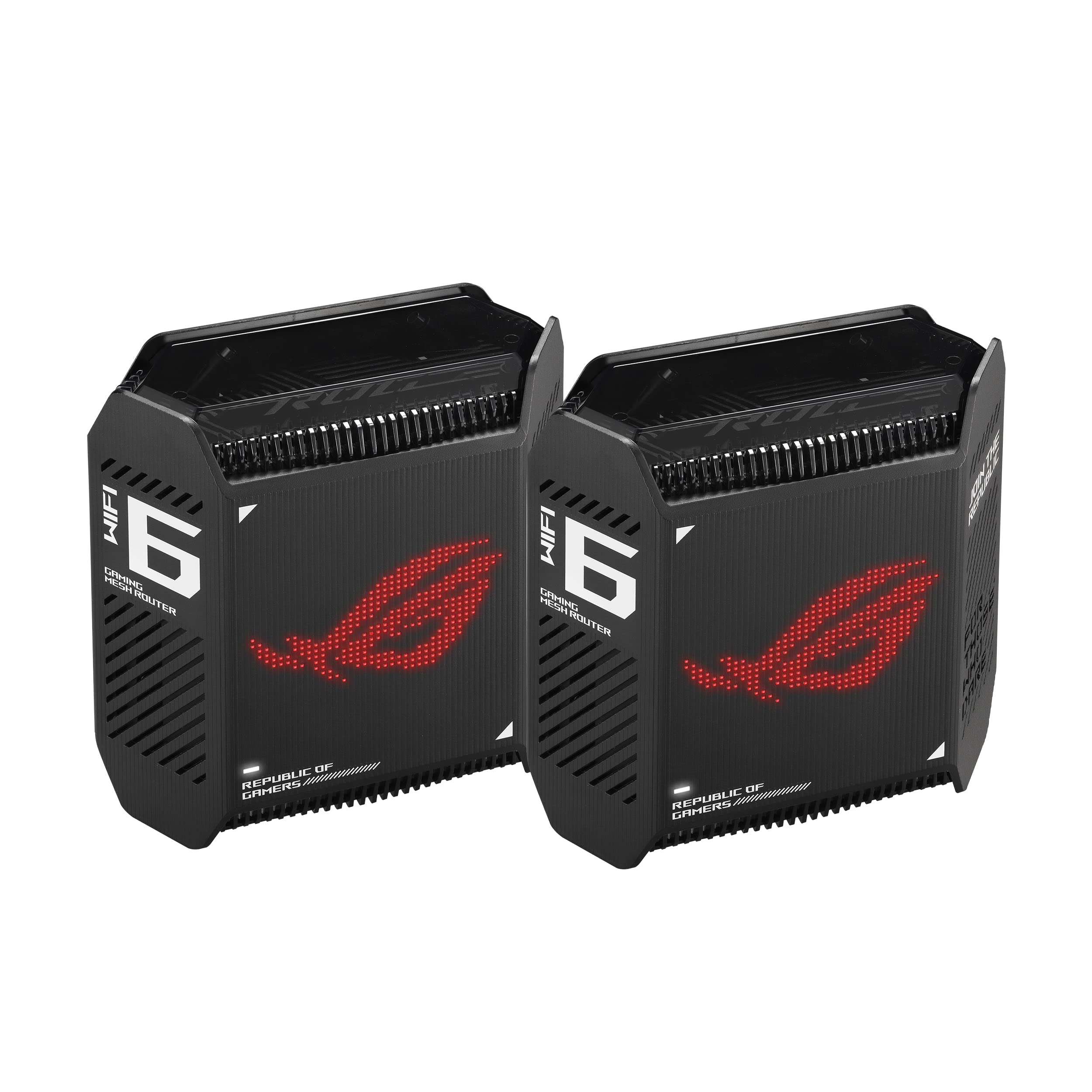 ASUS ROG Rapture GT6 Tri-Band WiFi 6 Mesh WiFi System, covers up to 540㎡, 2.5 Gbps port, triple-level game acceleration, ASUS RangeBoost Plus, 5.9 GHz, free lifetime network security — view 9