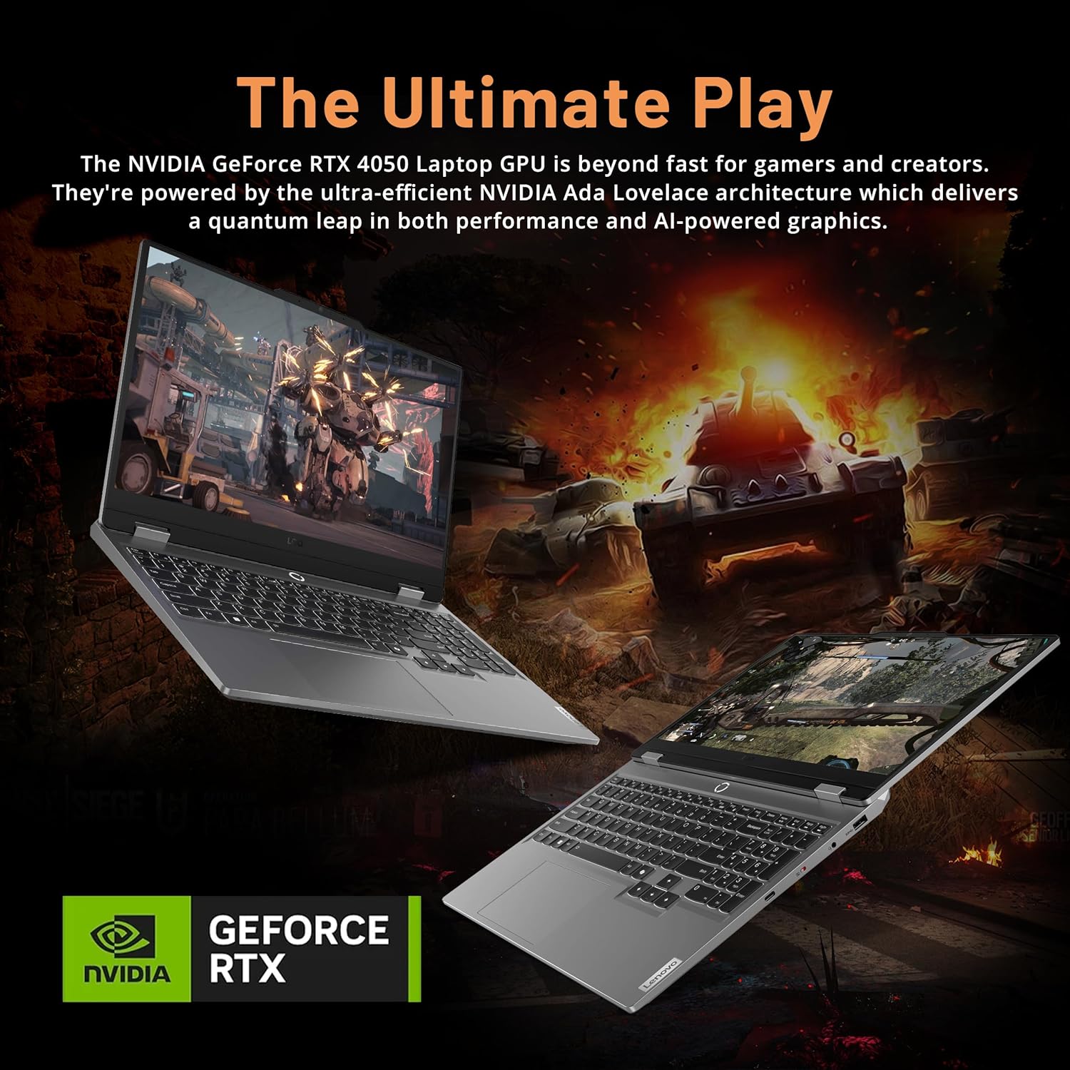 Lenovo LOQ 15.6" 144Hz FHD Gaming Laptop, AMD Ryzen 5 7235HS, NVIDIA GeForce RTX 4050, 64GB DDR5, 2TB PCle SSD, Backlit Keyboard, Numeric Keypad, Wi-Fi 6, Win 11, Luna Grey, 1TB Docking Station Set - Image 6