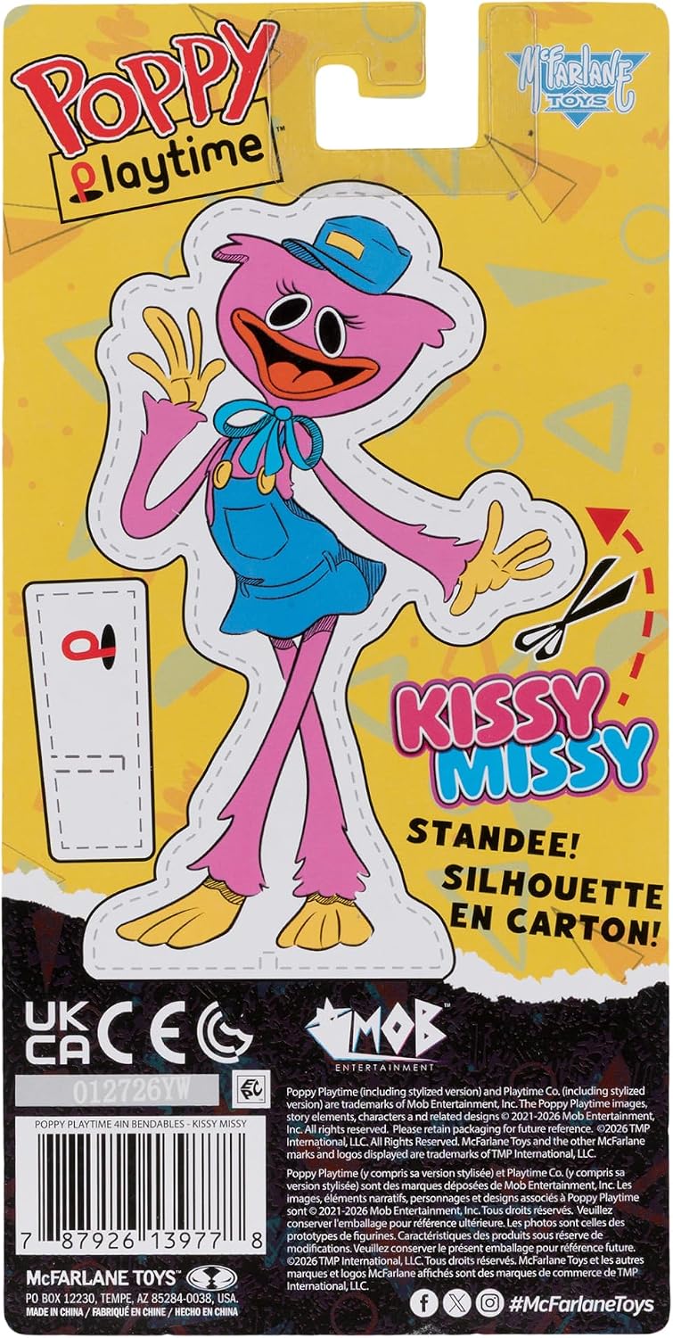McFarlane Toys- Poppy Playtime Kissy Missy 4.5in Bendable Figure