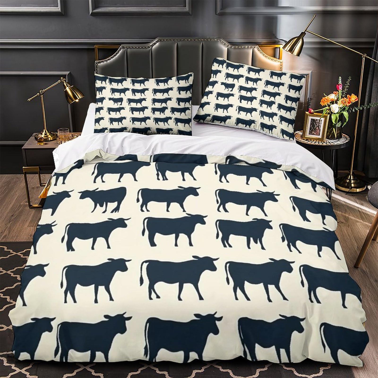Parure de lit microfibre 3d effet léger nébuleuse spatiale king