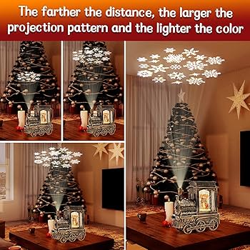 Amazon.co.jp: クリスマス スノードーム ランタン トレイン