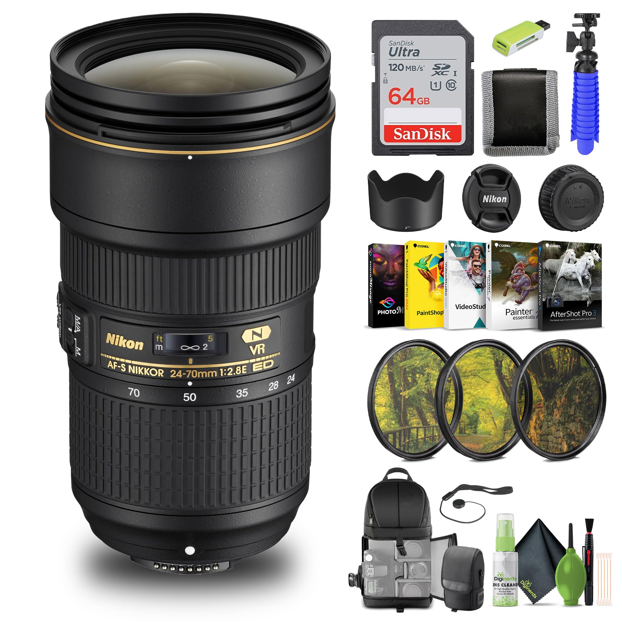 Amazon.com : Nikon - AF-S NIKKOR 24-70mm f/2.8E ED VR Wide-Angle
