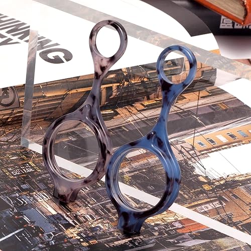 Miniatura 4 de Sehnsucht 3 pares de collares de lentes de lectura colgantes, lupa portátil, lectores de mano para mujeres